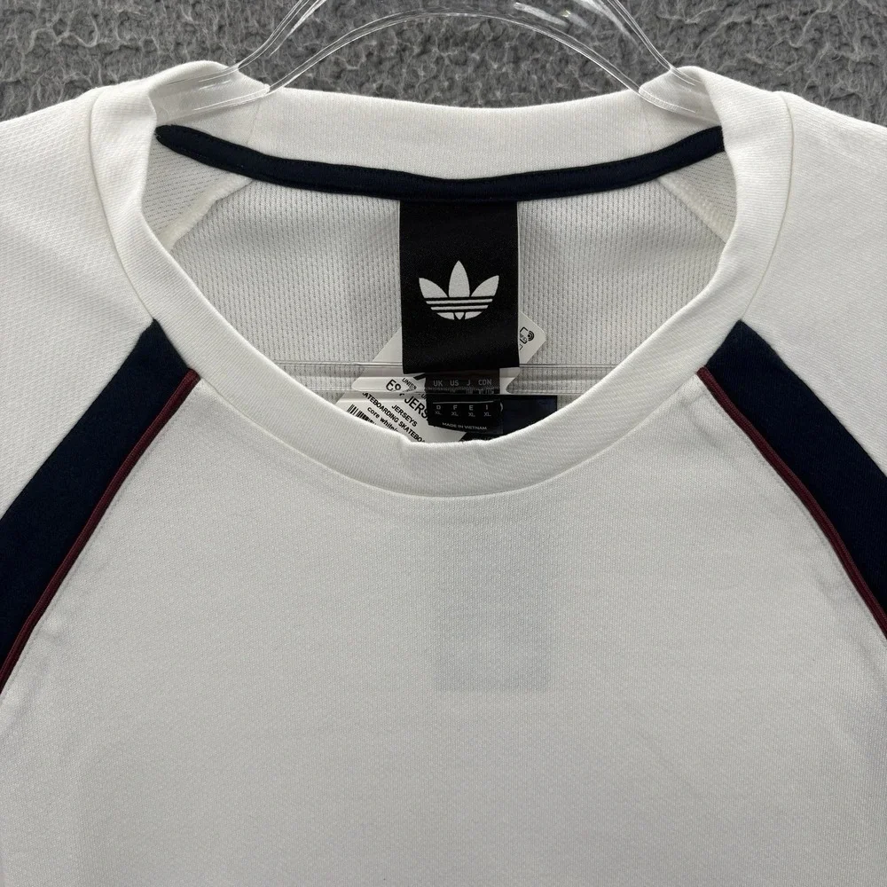 Adidas Skateboarding Shirt Mens XL White FS+Jersey Box Cut Boxy Tee Skater Skate